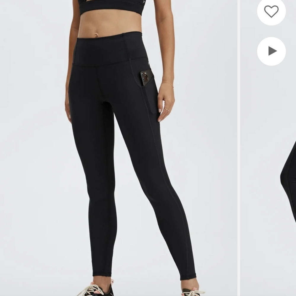 Fabletics Oasis High Waisted Pocket Legging Black sz 3X